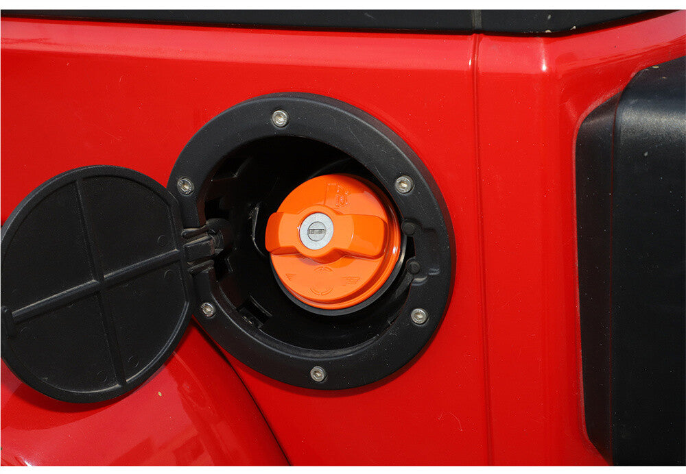 for Jeep for Wrangler JK JL 2007-23 Inner Fuel Tank Cap Door Gas Filler Cover Orange