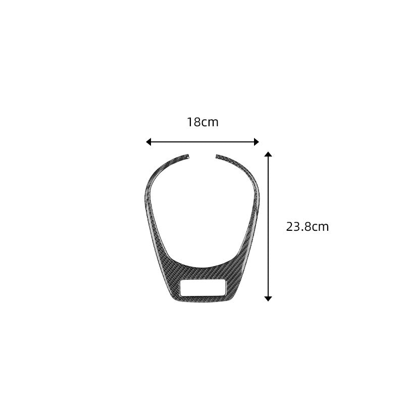 Carbon Fiber Interior Manual Gear Shift Frame Cover Trim for BMW Z4 E85 2003-08