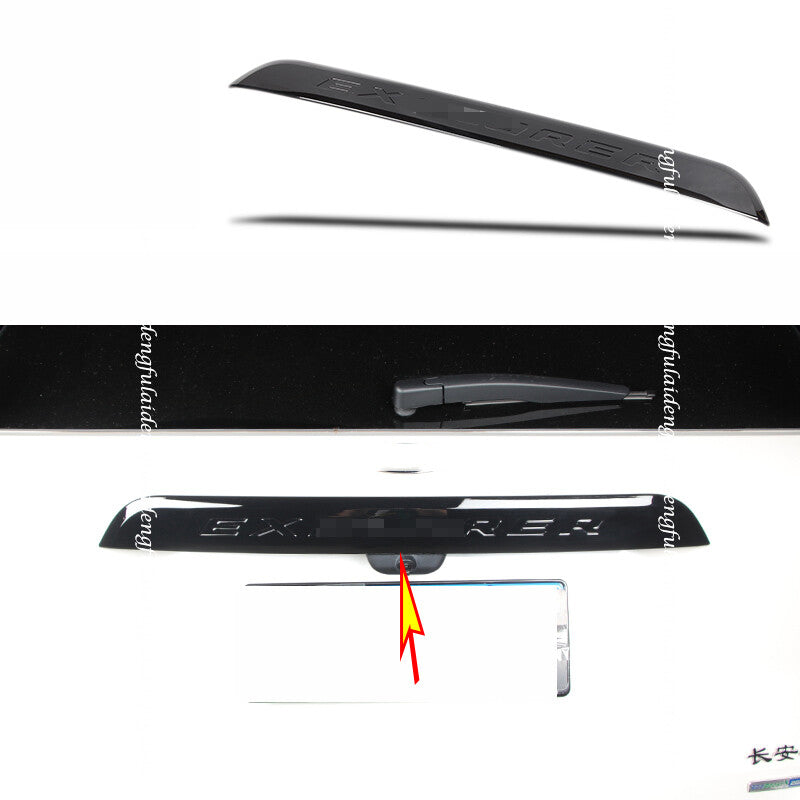 for Ford Explorer 2020-2022 piano black Tail Rear Trunk Lids Moulding Cover Trim