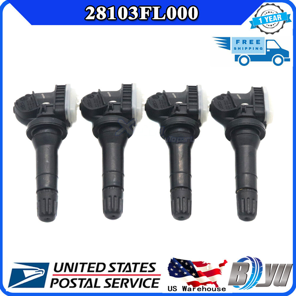 new 28103FL000 TPMS tire pressure sensor kit (4) for Subaru Impreza Crosstrek