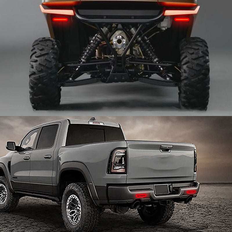 Motorcycle Turn Signal Tail Light Bar LED Running Brake Stop Flowing ATV UTV