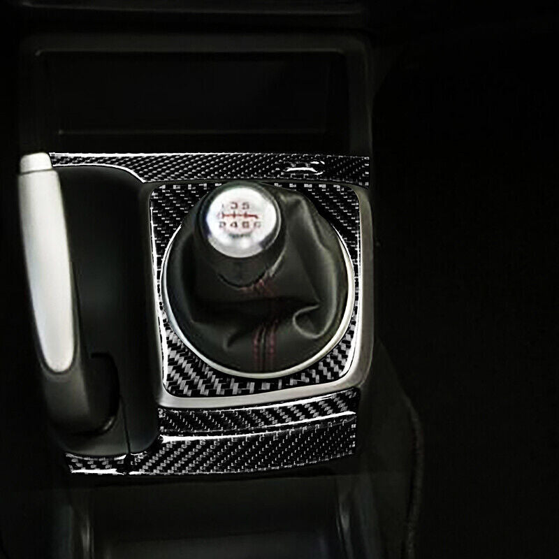 Real Carbon Fiber Car Gear Shift Panel Cover Trim for Honda for Civic 8th 2006-2011