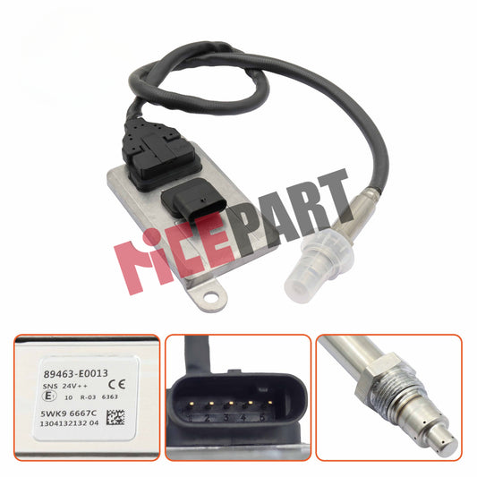 Nitrogen Oxide Nox Sensor 89463-E0013 5WK96667C Compatible for Hino Truck SNS 24V