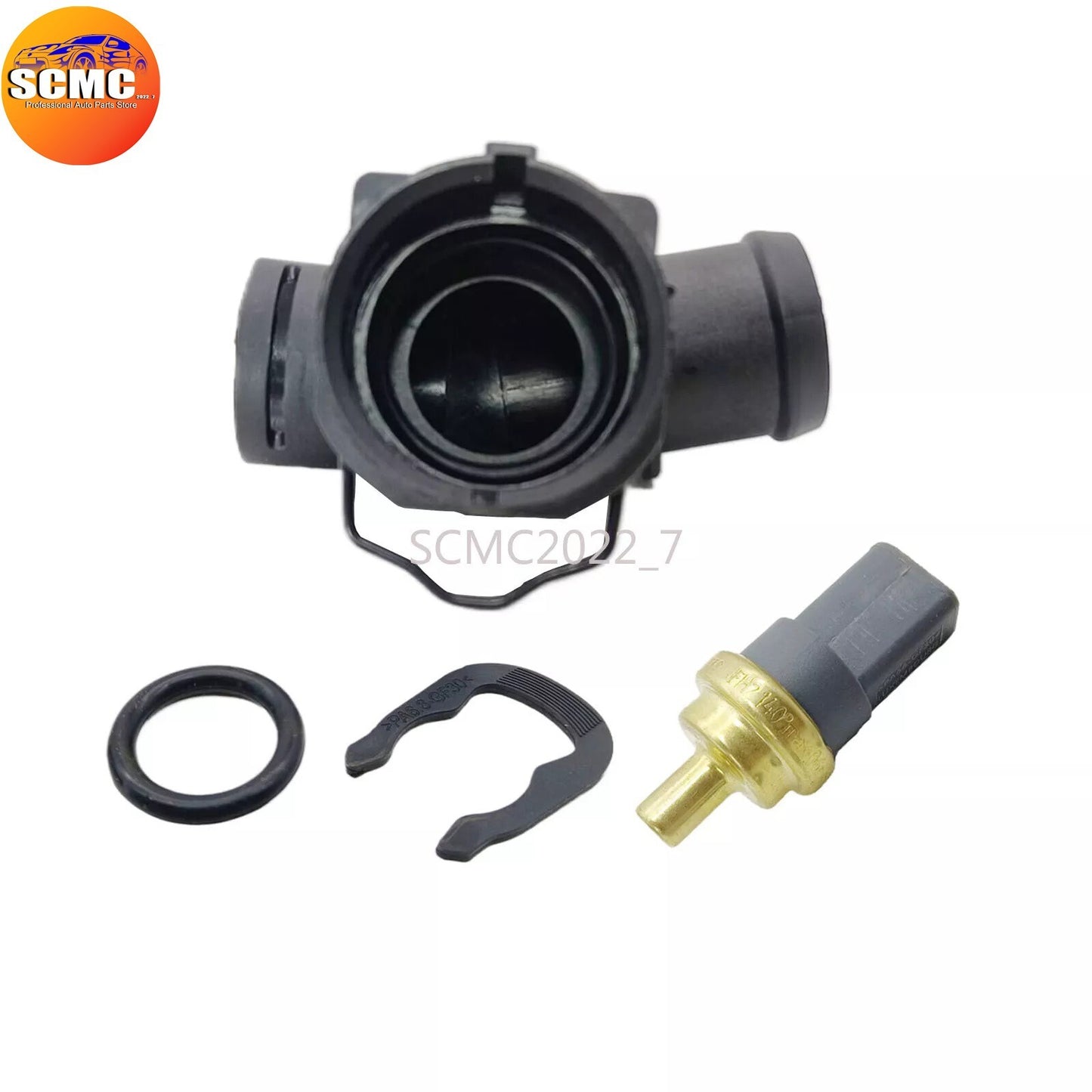Radiator Coolant Flange Temperature Sensor for VW for Golf for AUDI A3 Q3 TT 5Q0122291T