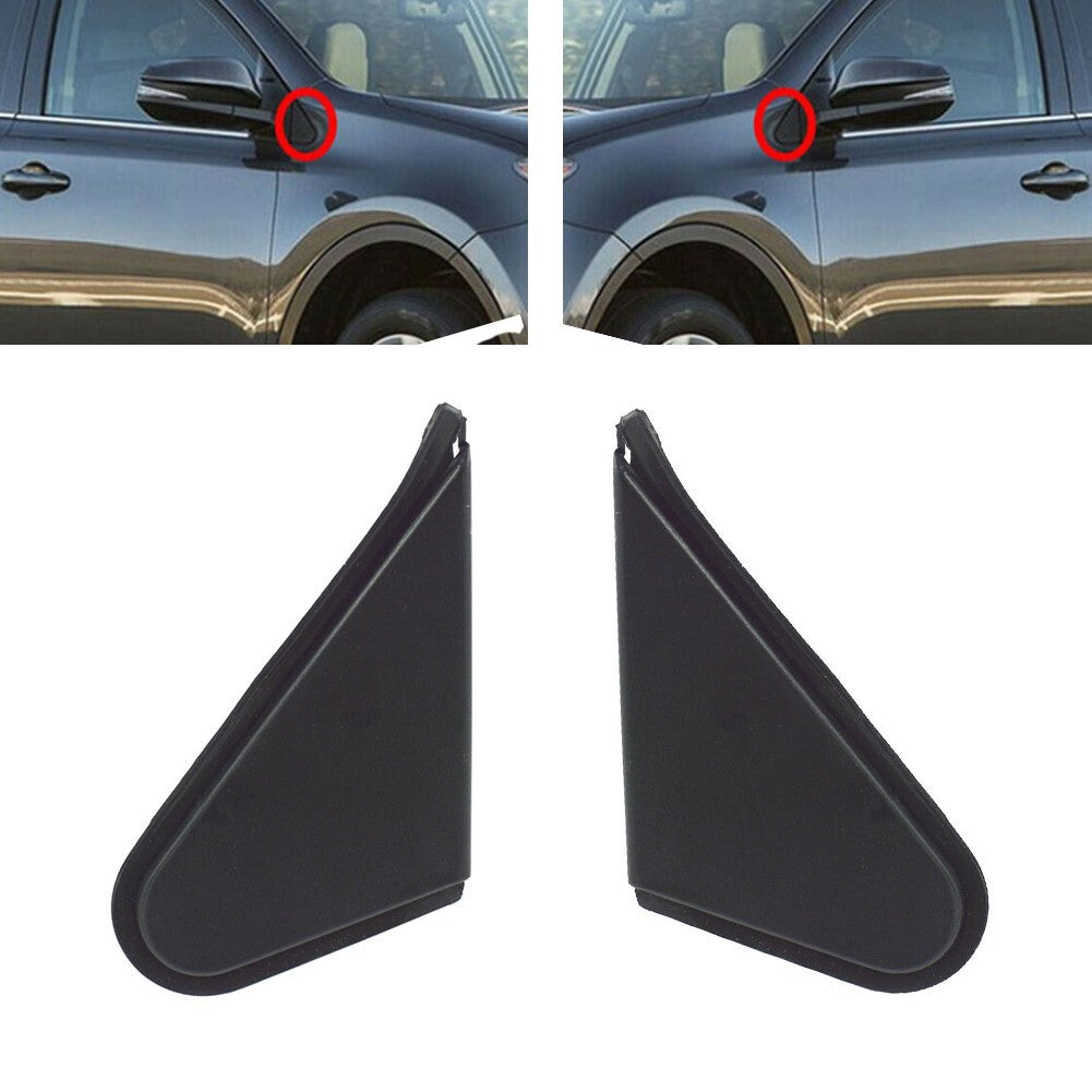 Pair Side Door Wing Mirror Corner Triangle Cover Trim for TOYOTA For RAV4 13-18