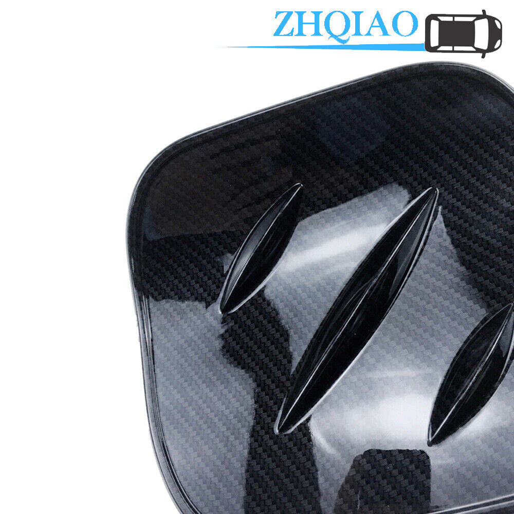 Carbon Fiber Car Oil Gas Fuel Tank Cap Cover Trim Fits for Toyota C-HR CHR 2016-2019