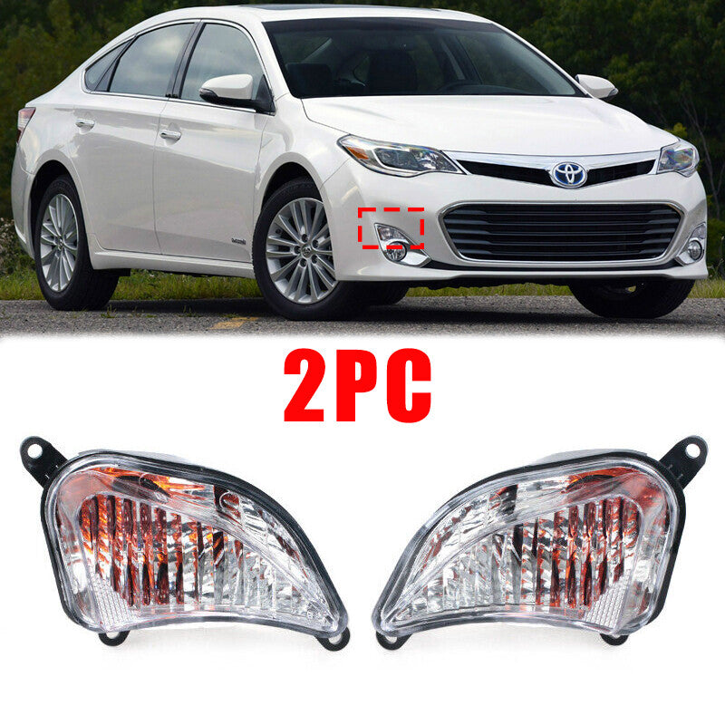 Front bumper Turn Signal Light Plastic Lens for Toyota for Avalon 2013-2014 1 Pair