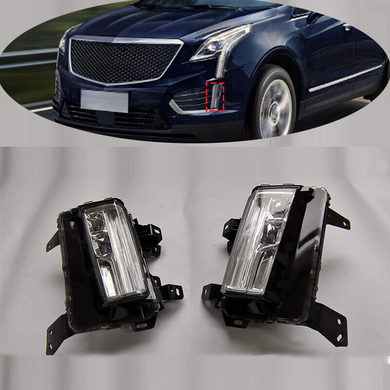 Set Of 2 LED Front Bumper Fog Driving Light Replace for Cadillac XT5 2017-2020