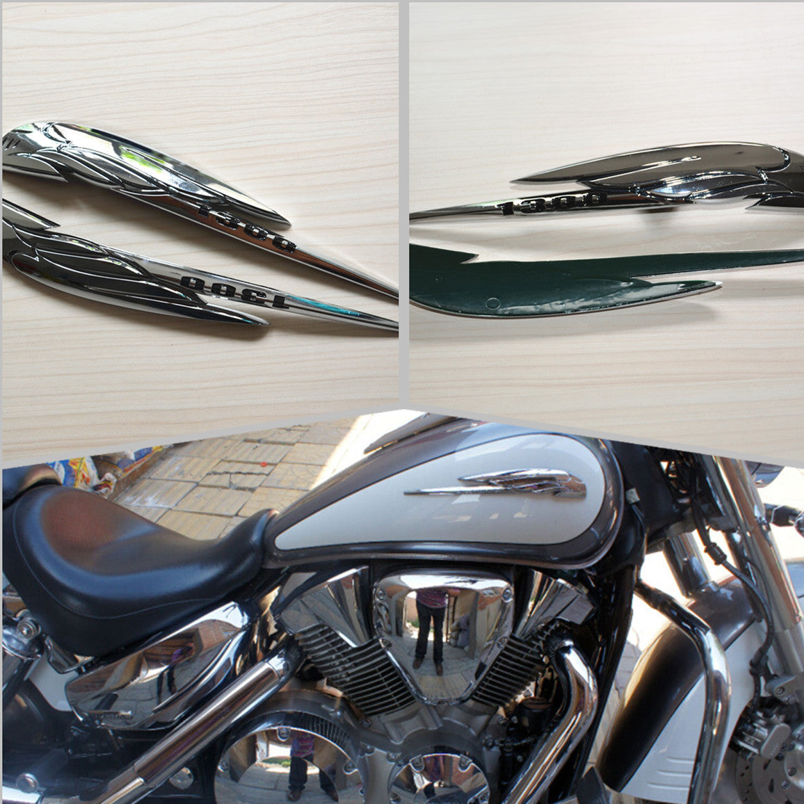 Motorcycle Gas Tank Emblem Sticker Badge Decal For VTX1300 VTX 1300 C R S