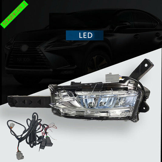 Front Fog Light Lamp Assembly W/Wire Kit 2P Fit for Lexus NX200T NX300 2018-2021