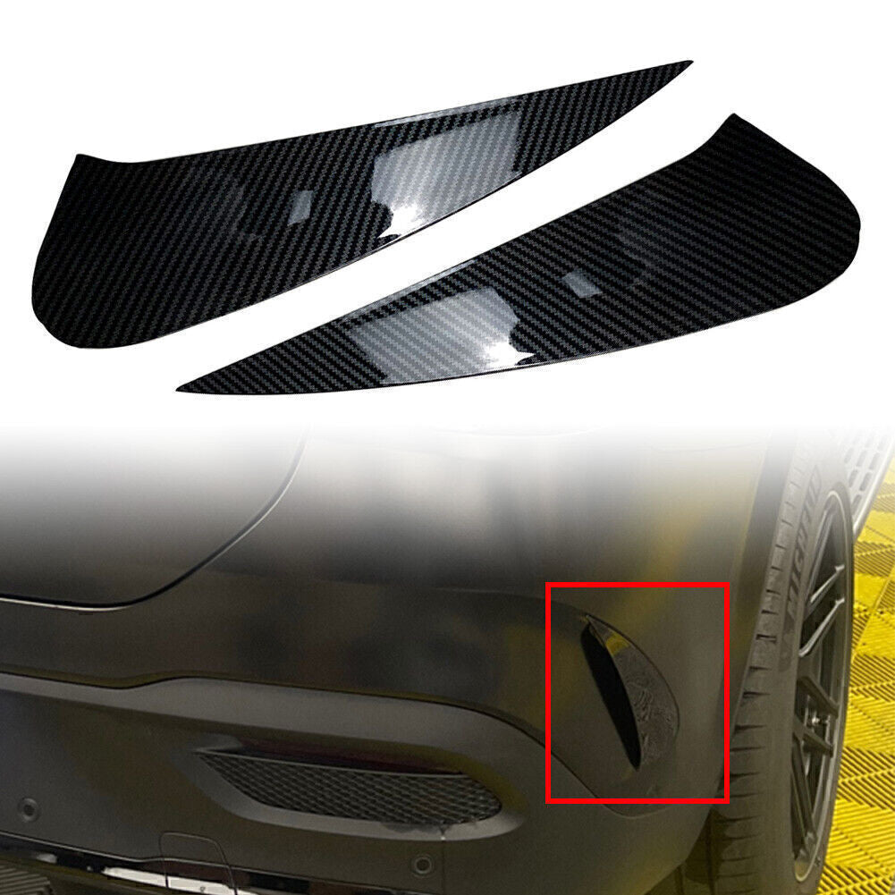 for Benz GLE Coupe GLE350 450 2x Rear Bumper Splitter Spoiler Canard Air Vent