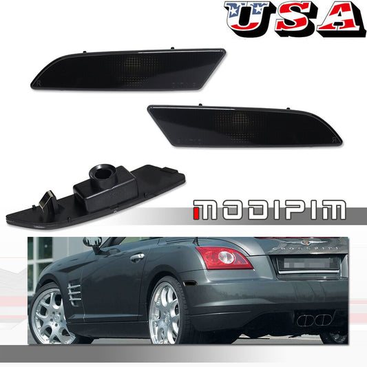 For 04-08 for Chrysler Crossfire SRT-6 Smoke Lens Rear Bumper Side Marker Light Kit
