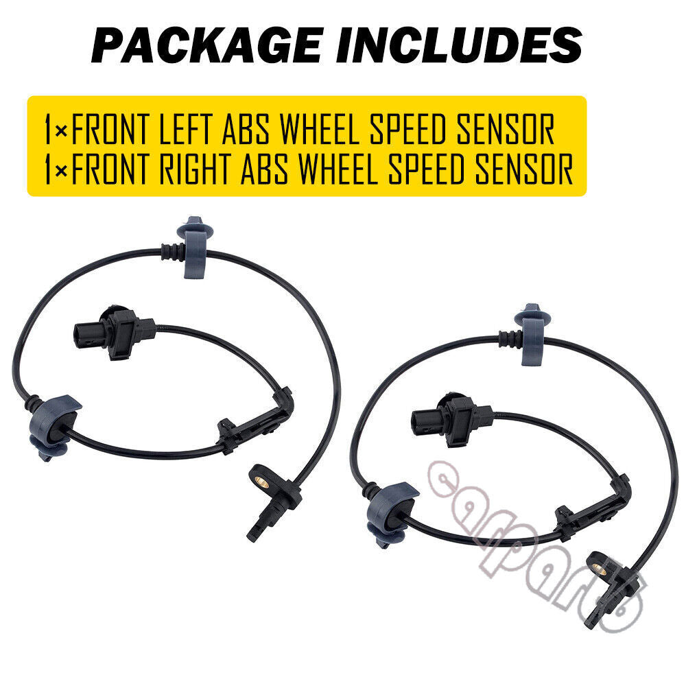 Pair Front 2 ABS Wheel Speed Sensor for Honda for Civic LX DXc DX-G 1.8L 2006-2011