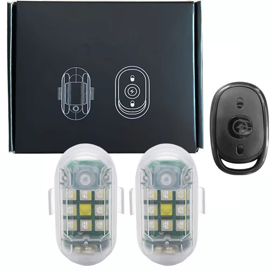 2Pc Motorcycle 7Colors Light LED Flash Wireless Remote Flash Indicator Lamp Kit