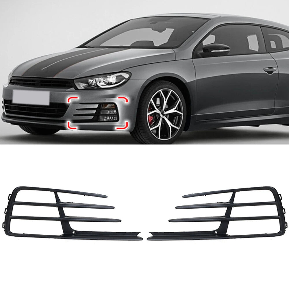 Car Front Bumper Fog Light Lamp Grill Cover for VW for Volkswagen Scirocco 2015-16