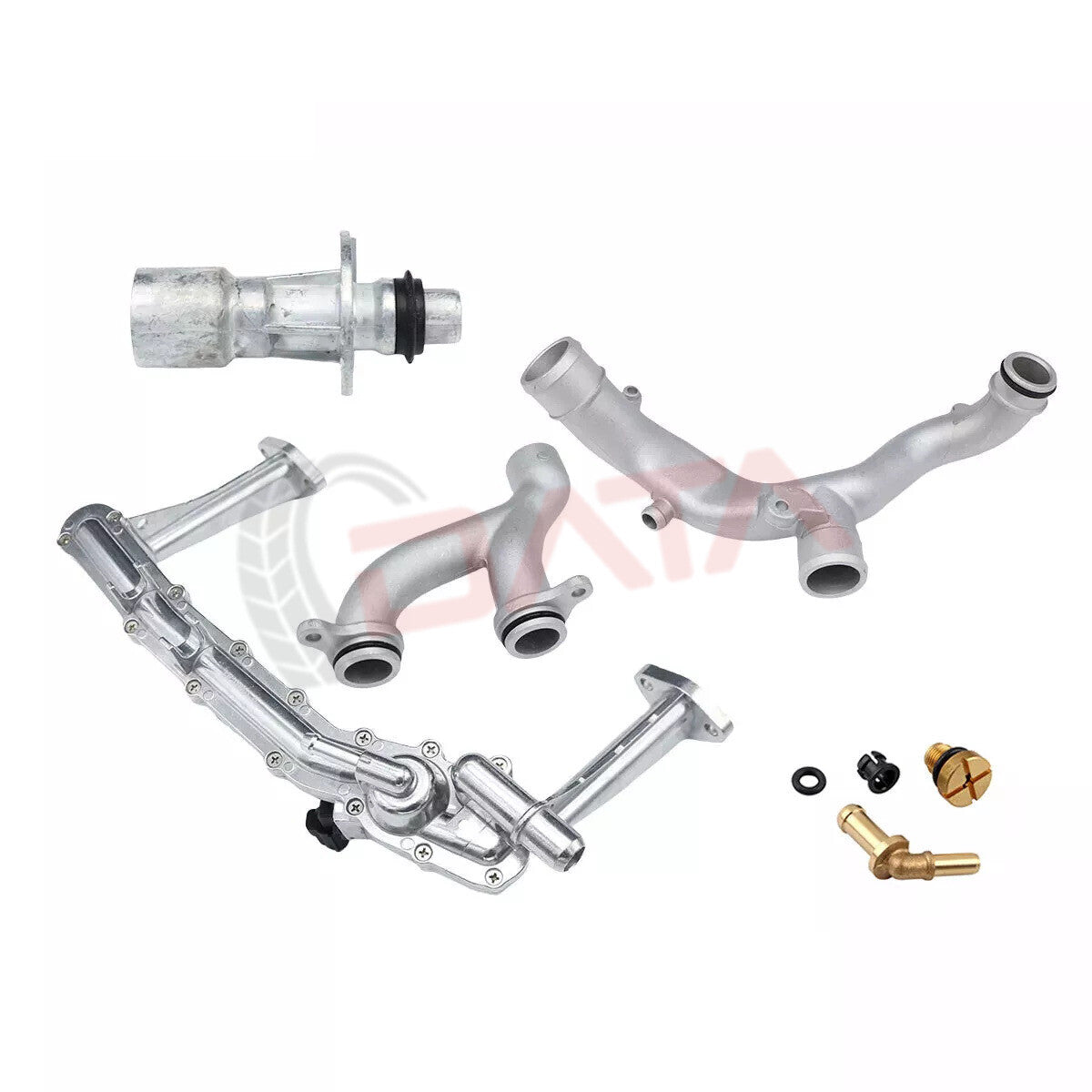 Upgraded Aluminum Coolant Water Pipe Kit for 14-19 for Land Rover for Range Rover 3.0 SC