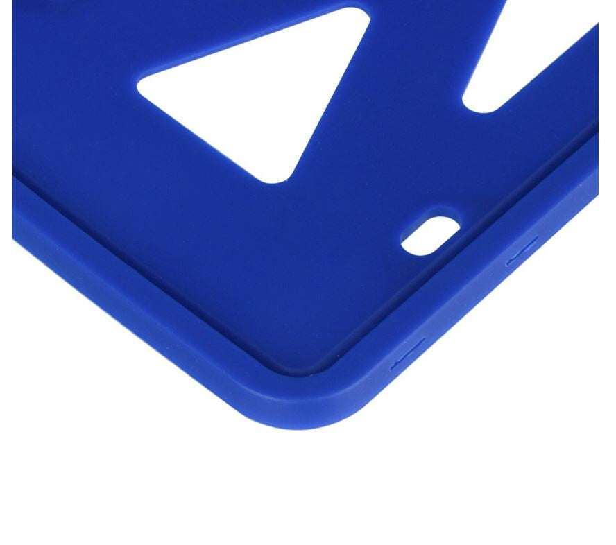 Car license plate frame cover cap trunk blue silicone for Gimxi 1 piece
