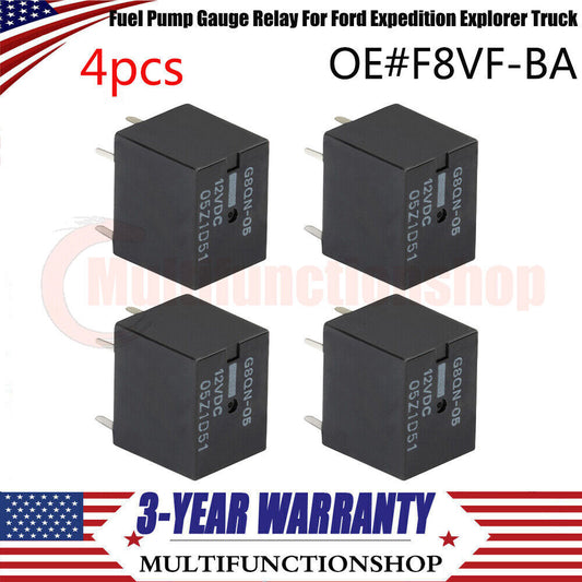 4PCS F8VF-BA Fuel Pump Gauge Relay R303 for Ford Expedition Explorer Truck 5.4L