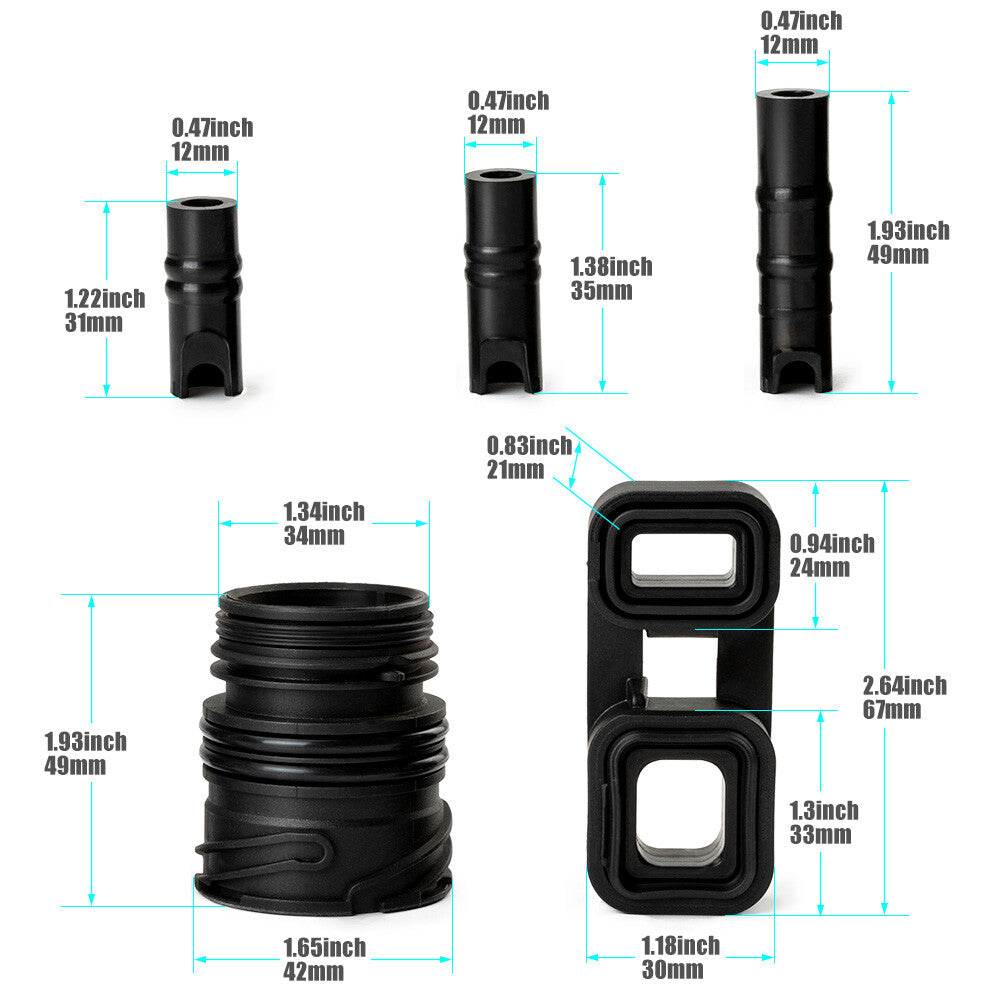 1 set 6HP19 6HP21 Valve Body to case Sleeve Seal kit Mechatronic Kit for BMW