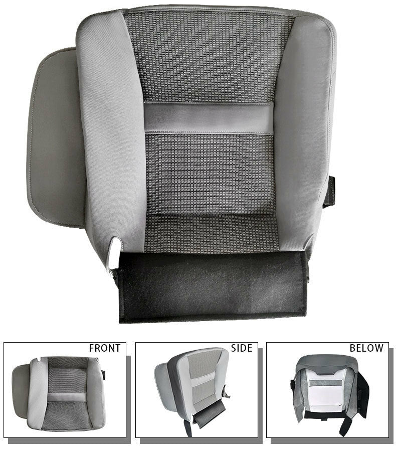 New US-made left driver's for seat bottom cover replacement for 2006-2010 for Dodge for Ram 5