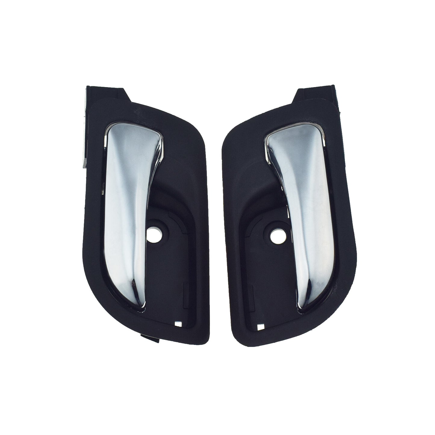 Rear Interior Left  Right Black W/Chrome Door Handle For 2003-2007 for Honda Accord