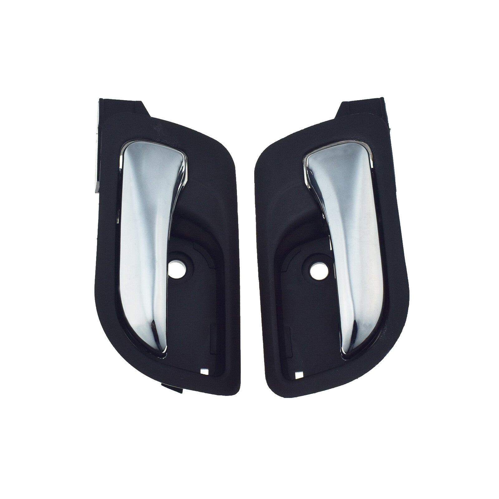 Rear Interior Left  Right Black W/Chrome Door Handle For 2003-2007 for Honda Accord