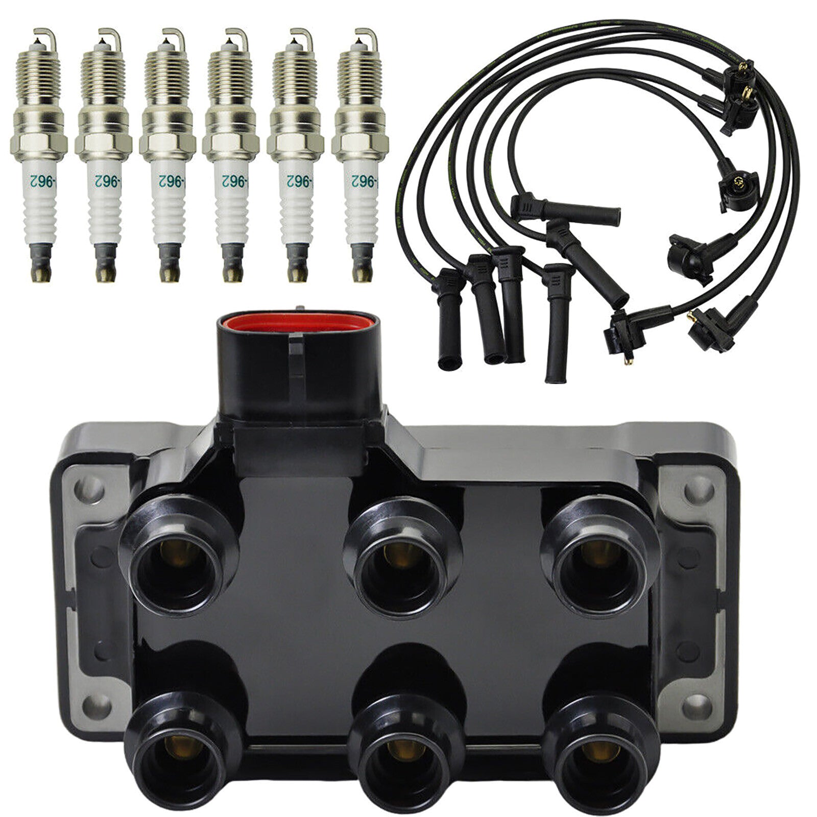 Ignition Coil  6pcs Spark plug  6pcs Wire for Ford for Mustang V6 2005-2010