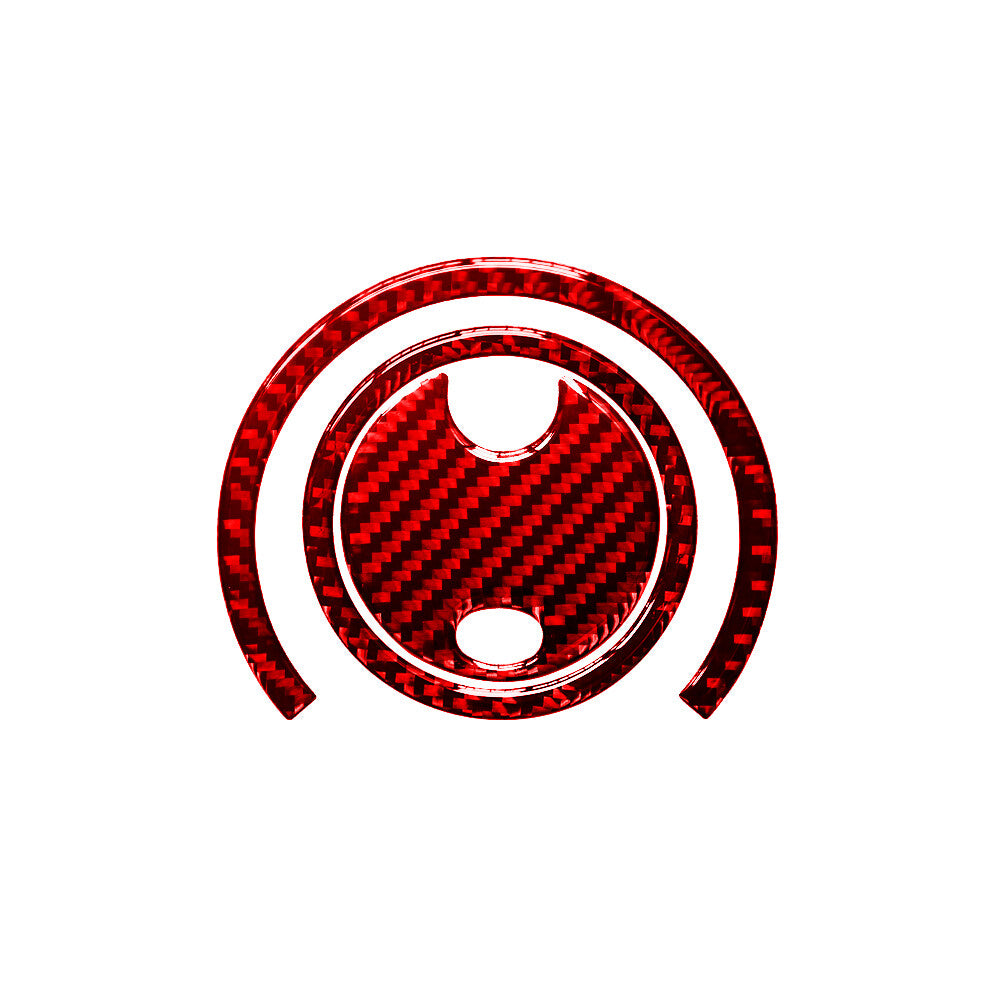 Red Carbon Fiber Center Air Vent Inner Frame Trim for Jeep for Wrangler 2007-2010