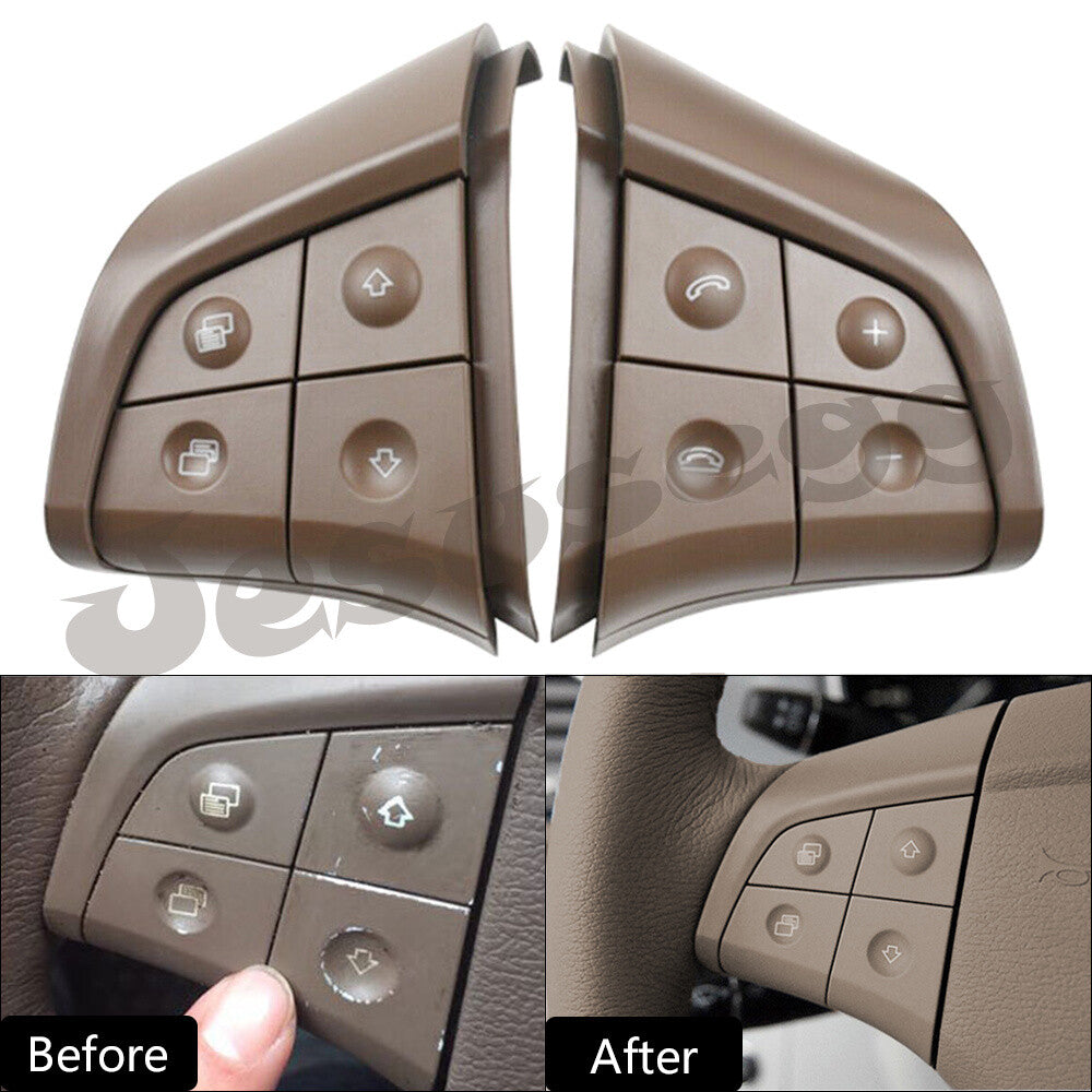 Qty 2 Steering Wheel Switch 4 Button Fit for Mercedes-Benz W164 W251 W245