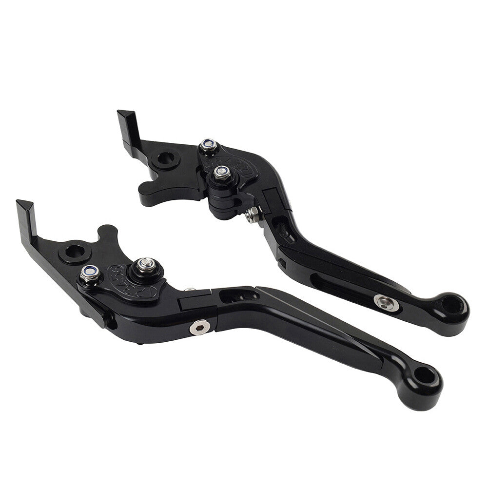 CNC FoldingExtendable Brake Clutch Lever for Suzuki DL1000/V-STROM GSX1400 black