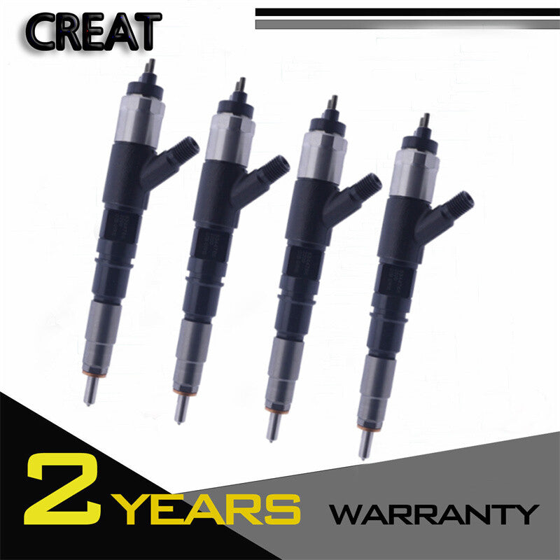 new 4-piece set of fuel injectors, model 5344766, 295050-2200, suitable for ISF3.8, QSF3.8, and ISB4.5 fuel injectors.