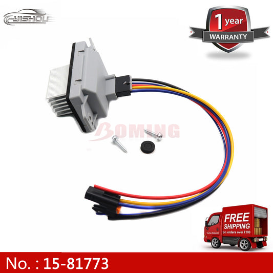 HVAC hair dryer motor resistor complete kit with wiring harness 1581773 for Chevrolet Silverado