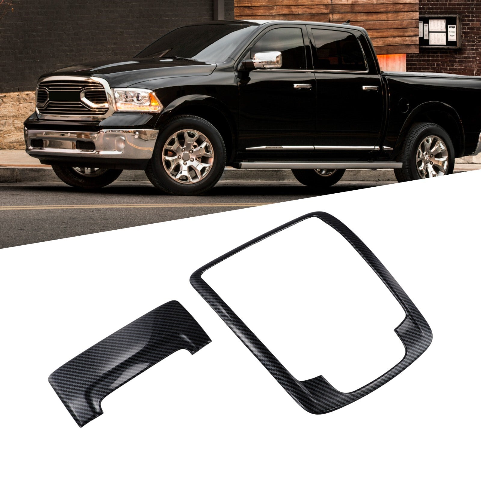 Interior Front Reading Light Frame Trim Cover Decor for Dodge 1500 2018-2023