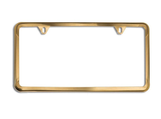 1 piece car license plate frame cover cap rear boot trunk gold for Mitsubishi