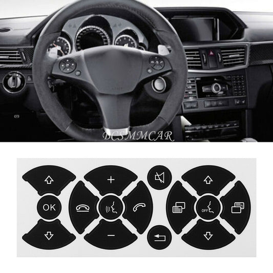 Fit for Mercedes Benz C250 C350 2007-2014 Car Repair Button Steering Sticker