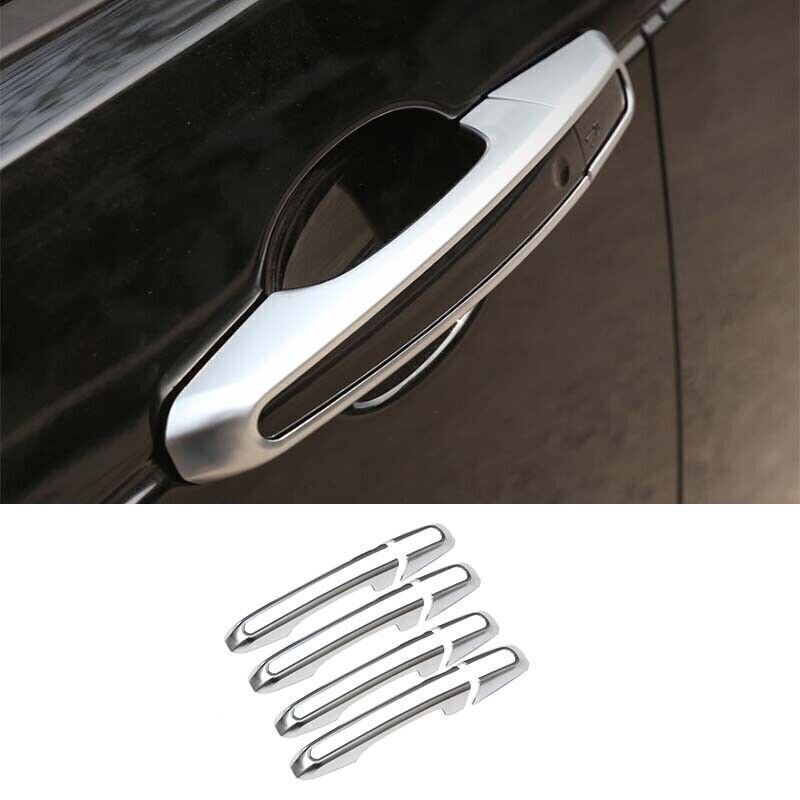 for Range Rover Evoque 2012-19 Exterior Side Door Handle Cover Trim Matte Silver