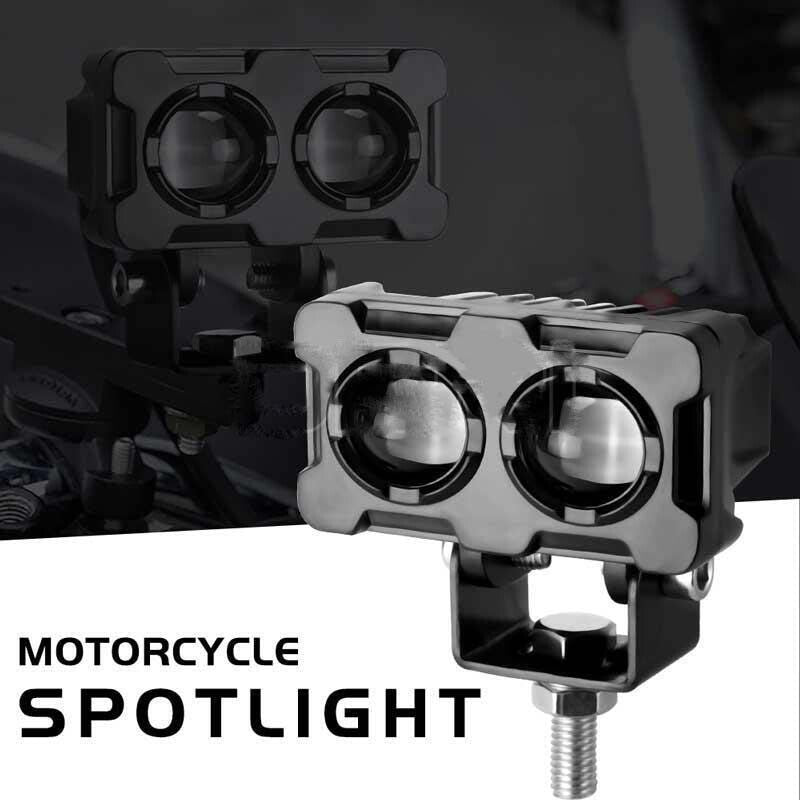 2PC LED Headlight White Hi-Lo Spot Light Driving Fog Lamp Pod ATV Motorcycle SUV