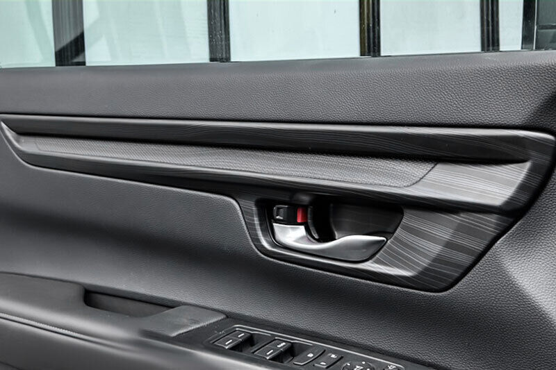 for Honda CR-V 2023-2024 Black Wood Grain Inner Door Bowl frame Panel Strip Trim