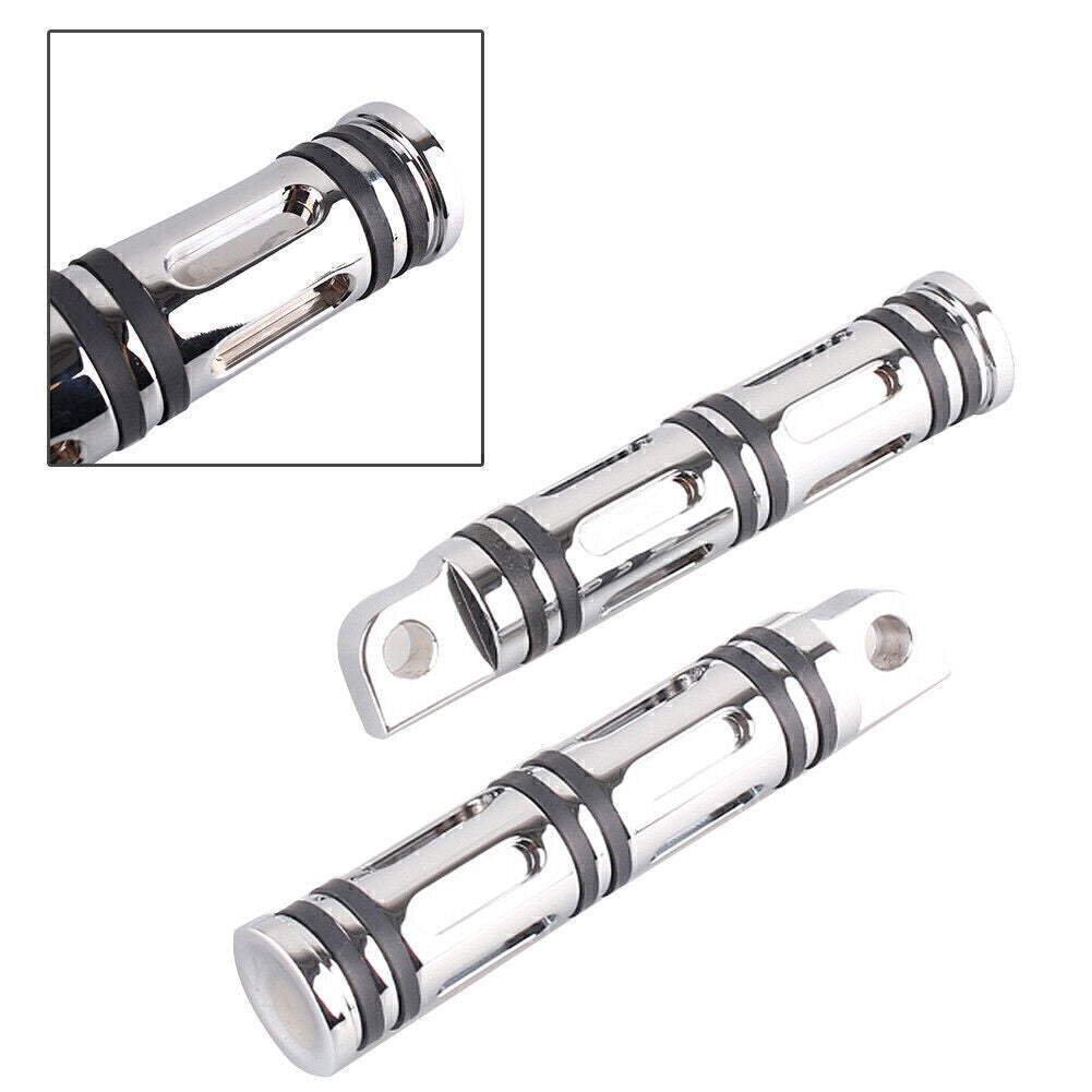CNC Aluminum Foot Pegs Footpeg for Harley Sportster XL883N FXCW Chrome 49312-10