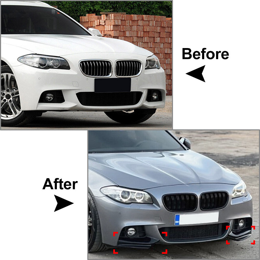 Front Splitter Lip Corner FIT for BMW 5 Series F10 F11 M Sport 2011-2017