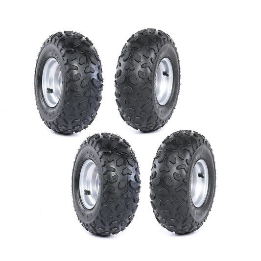 4pcs 145/70-6 145/70x6 Tyre and Rim 6 Wheels for LT50 ATV Quad Bike Go Kart 110