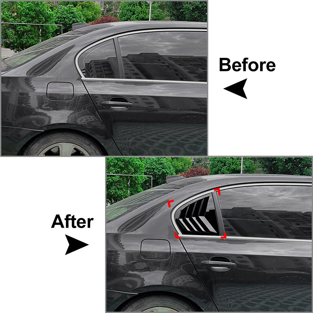 Rear Window Shutter Louver Cover Trim for BMW 5 Series E60 E61 2004-10 10 10