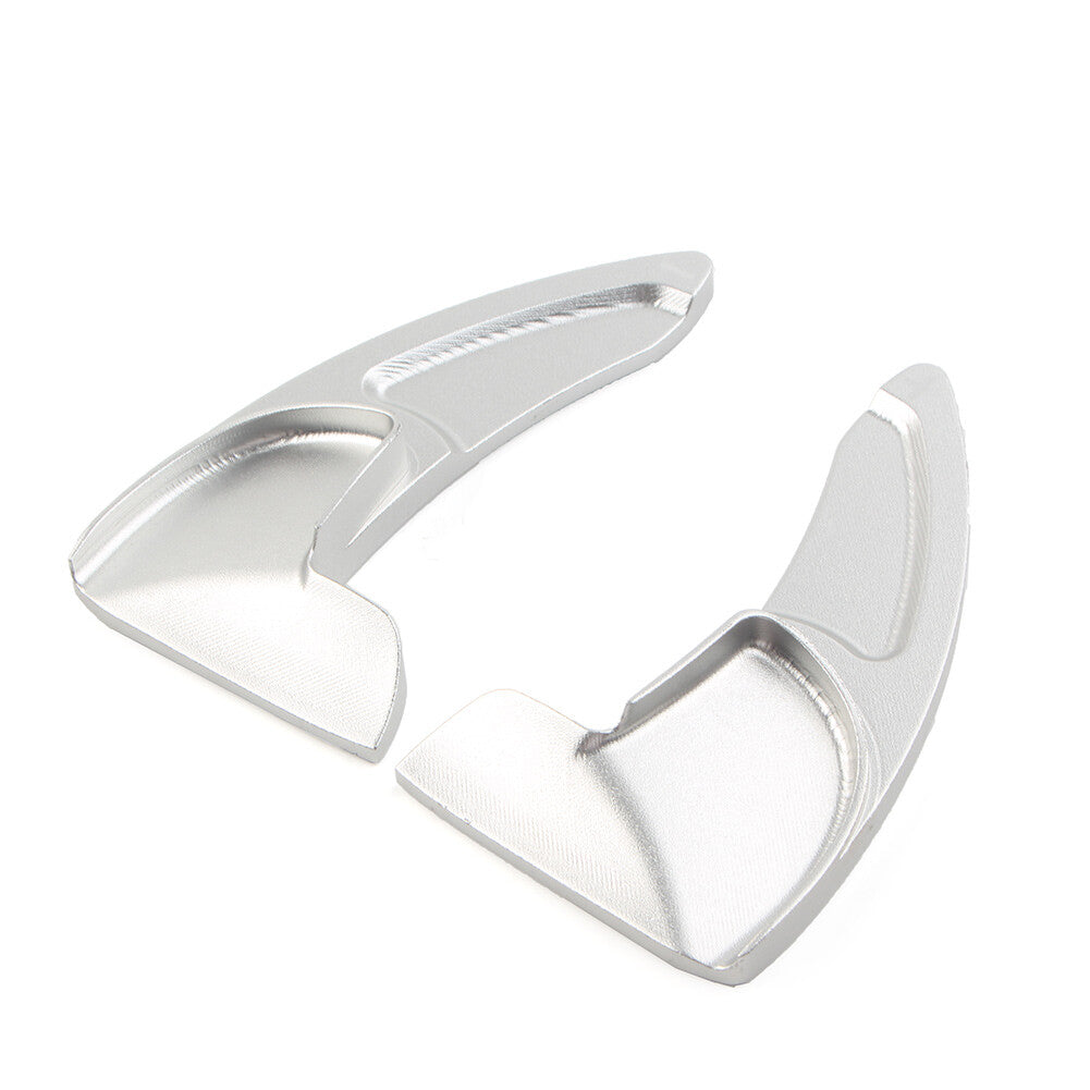 2X Steering Wheel Shift Paddle Shifter Extension Fit for Dodge for Jeep for Chrysler Silver