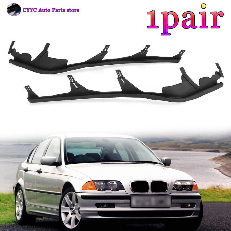 Left Right Upper Headlight Cover Strips Sealing for BMW E46 1998-2001