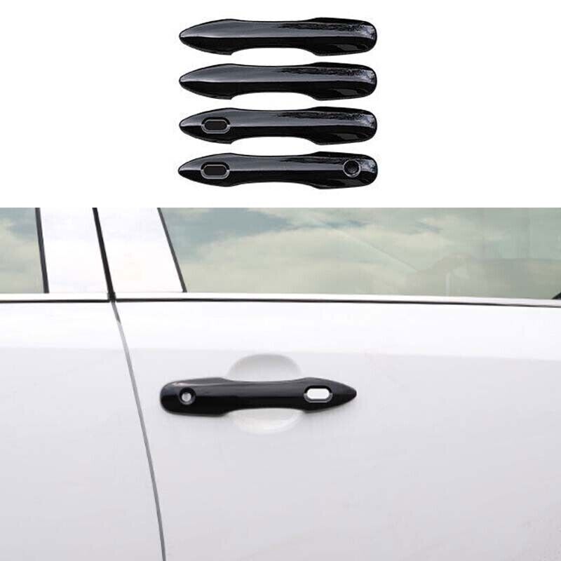 4X Piano Black Exterior Side Door Handle Cover Trim for Toyota for Corolla 2020-2024