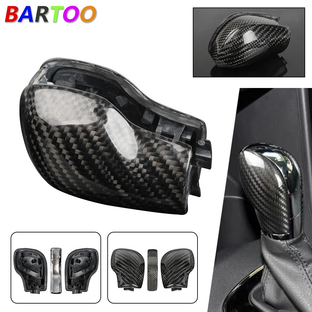 Shift Knob Gear Side Cover Carbon Fiber for VW for Golf for Jetta MK6 MK7 for Passat B7 B8
