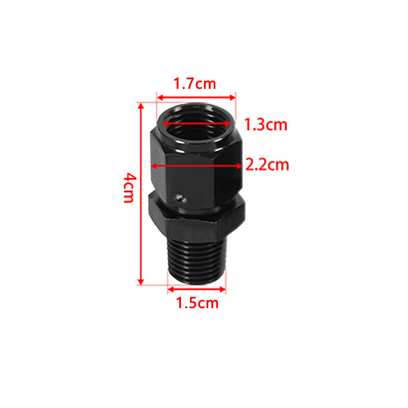 6AN AN6 Female Flare to 1/2NPT Male Straight Swivel Adapter Fitting Aluminum
