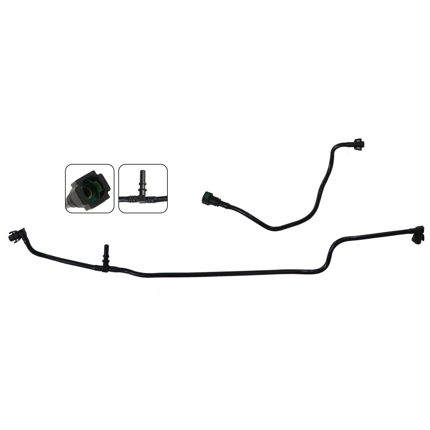 2PCS Hose For 2019-2021 for Land Rover for Range Rover 3.0L 5.0L Engine Coolant Pipe