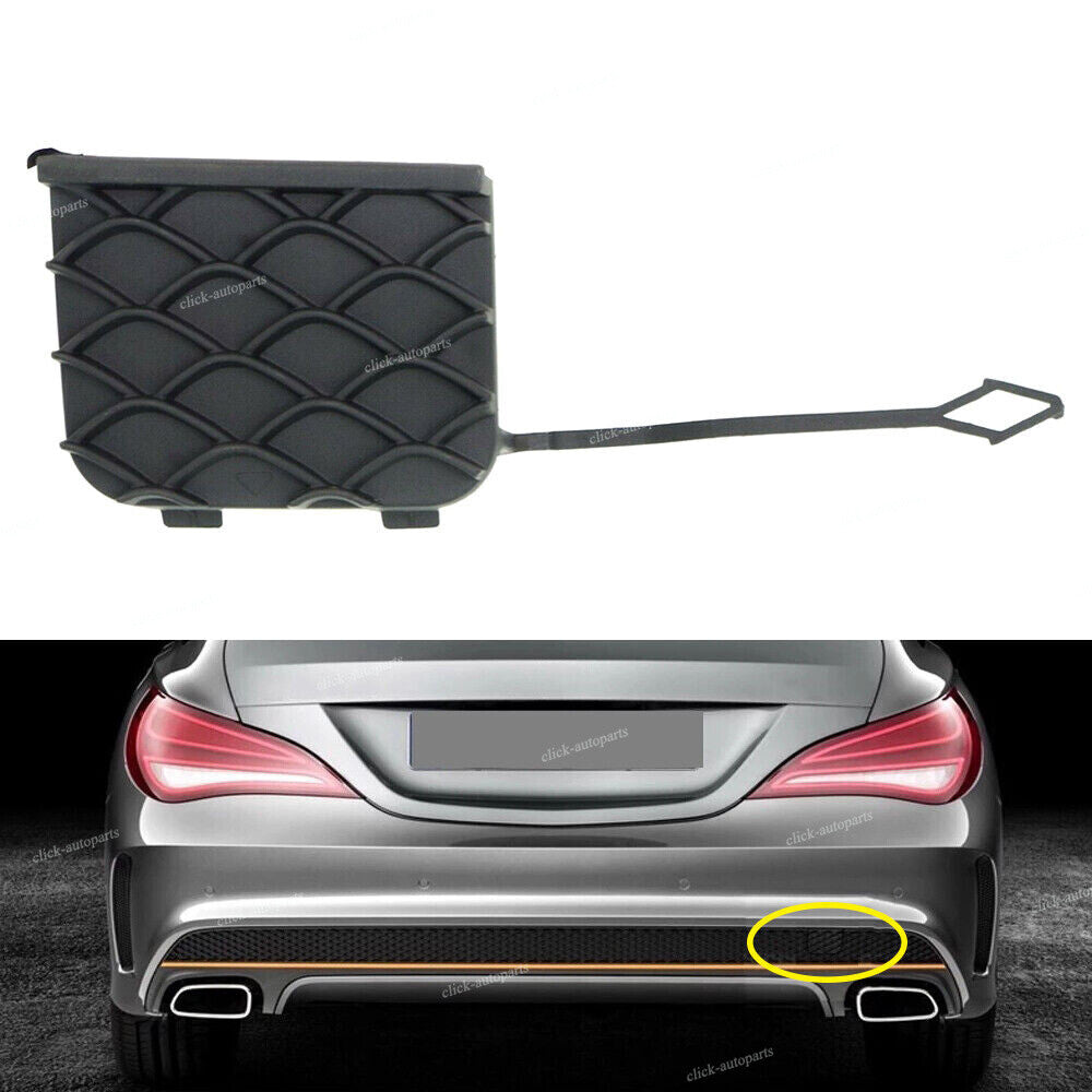 for Mercedes CLA250 CLA45 Rear Tow Eye Cover Fog Light Lower Bumper Grill