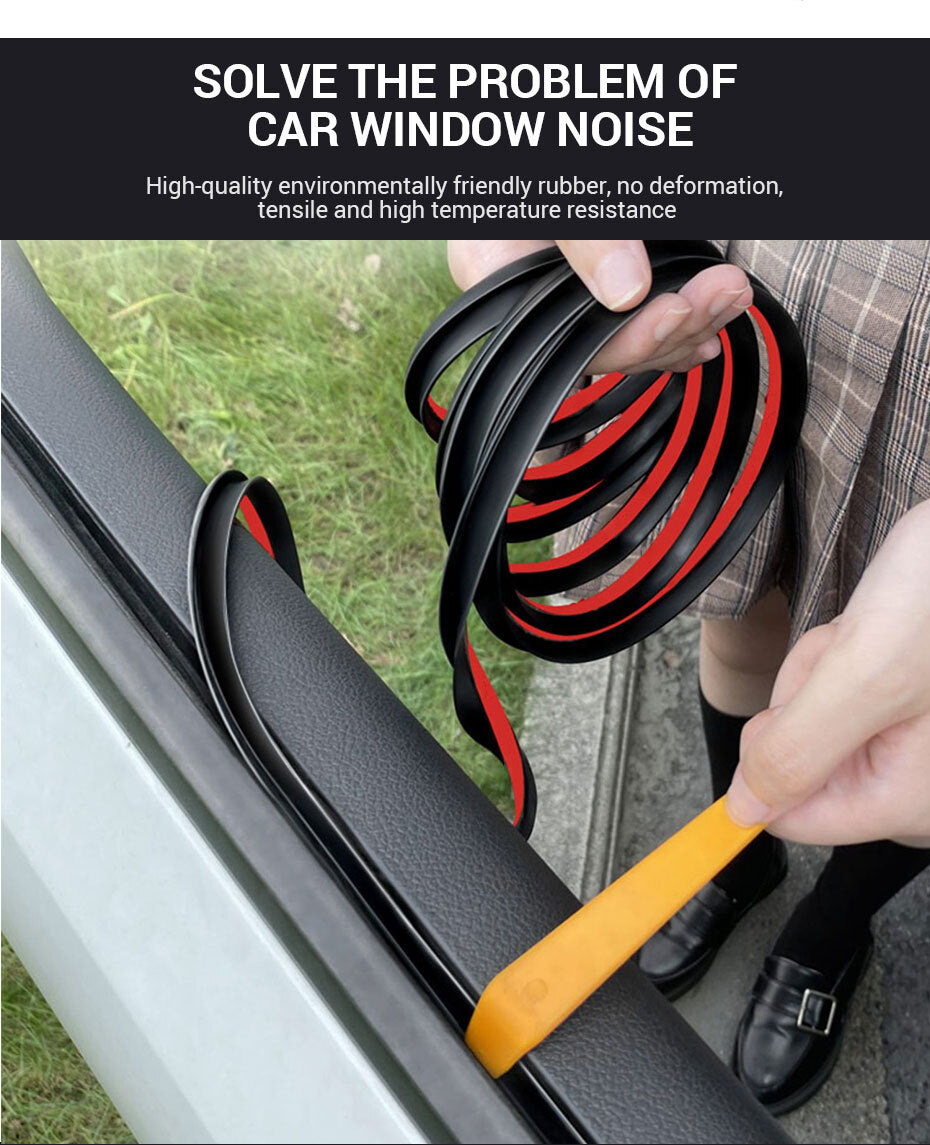 for Honda 6.6ft V-Shape Car Side Window Trim Edge Moulding Rubber Sealing Strip